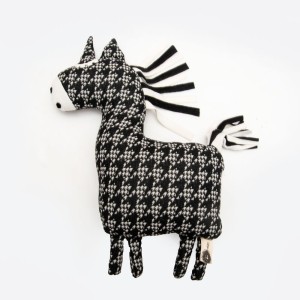 przytulanka - Czarno-biały jednorożec